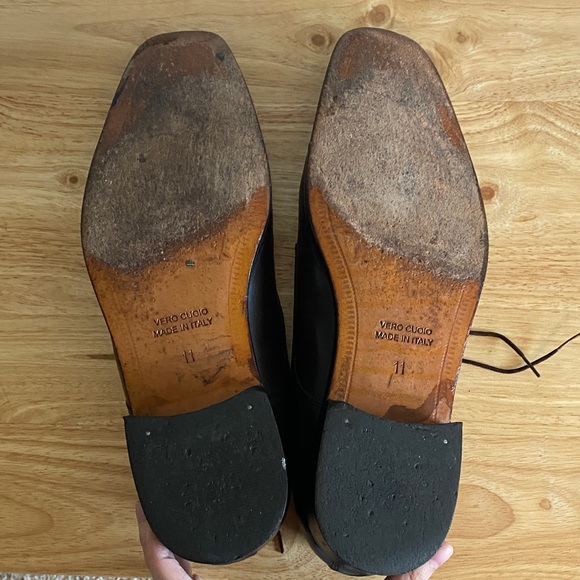 Mercanti Fiorentini Dark Brown Leather Oxfords (Made in Italy) - Picture 8 of 9